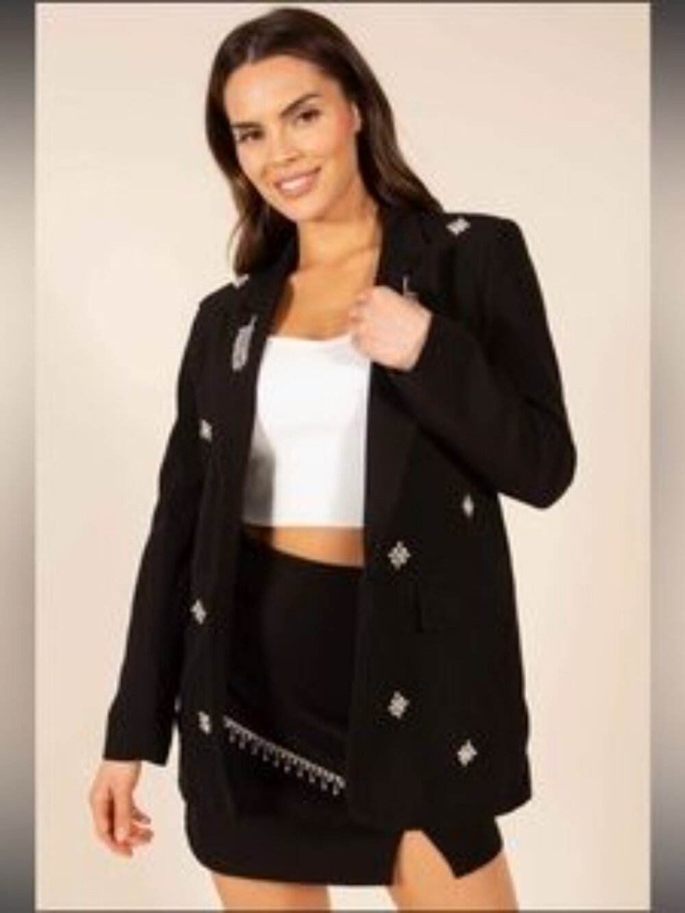 Galita Women's Rhinestone Blazer.